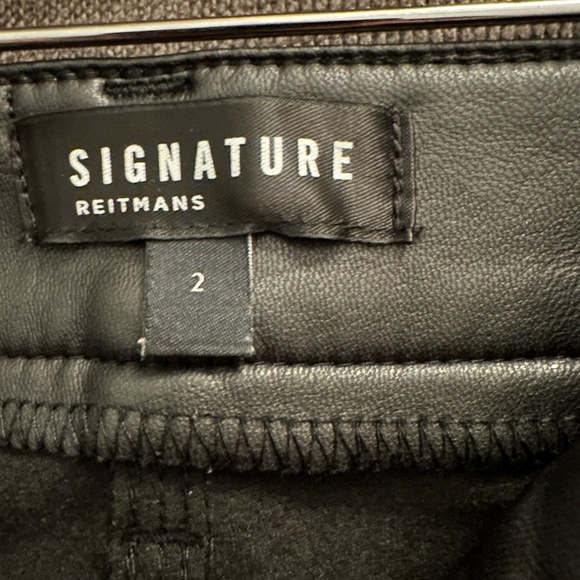 Faux-leather wide leg pants - Picture 4 of 4